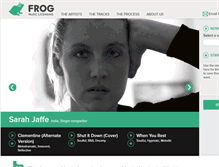 Tablet Screenshot of frogmusiclicensing.com